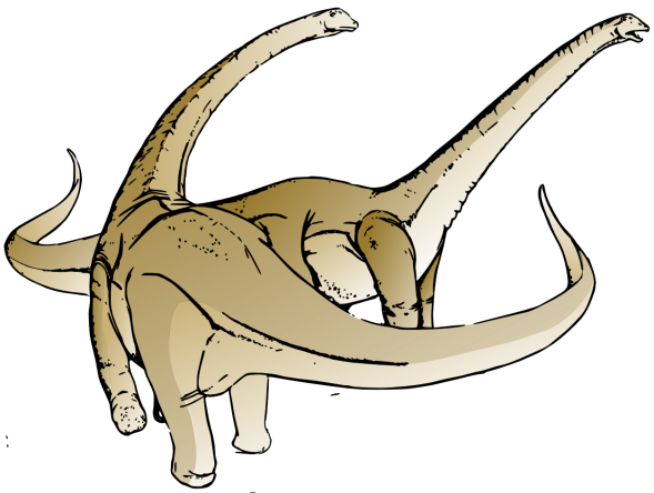 Dinosaur Alamosaurus clip art